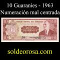 Billetes 1963 -14- Colmn - 10 Guaranes